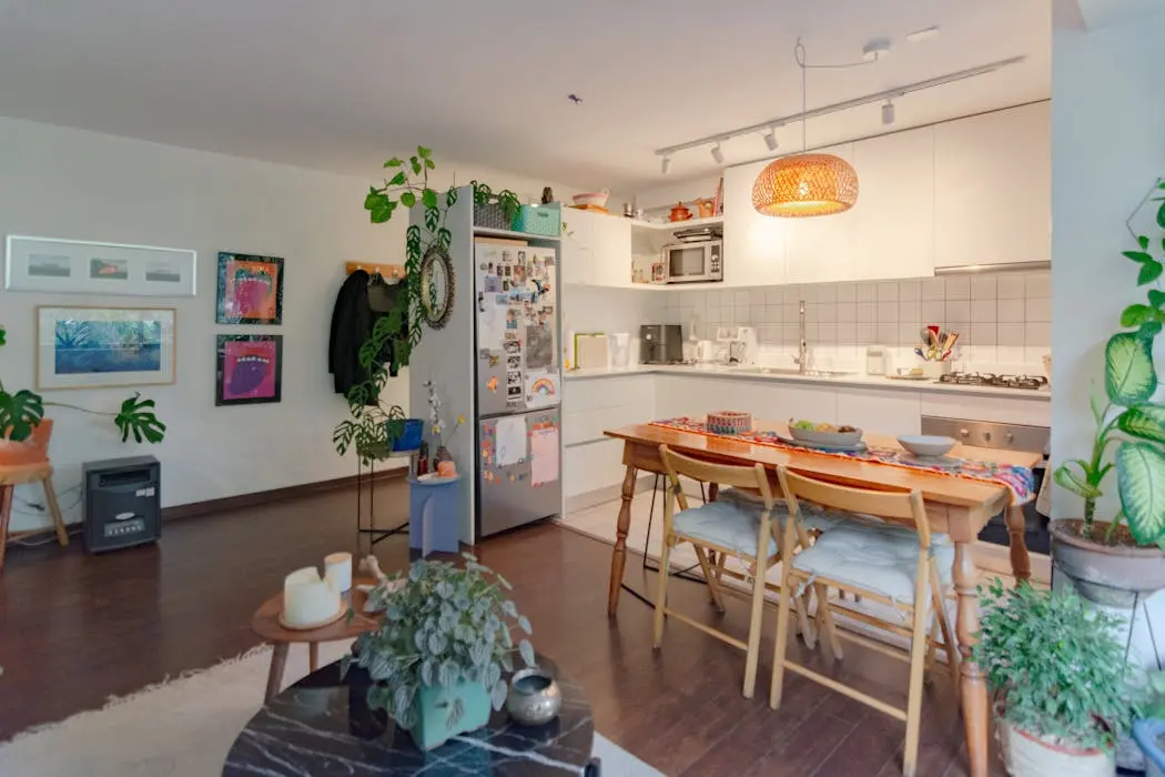 Feng Shui dining room with plants and Wood Element energy for Malaysian homes